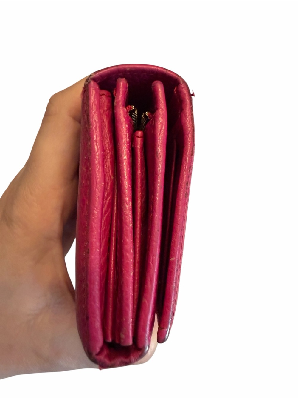 Authentic Gucci Swing Flap Wallet in fuchsia/shocking pink - Picture 7 of 9
